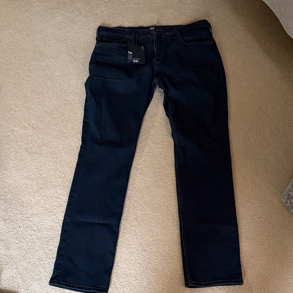 PAIGE Men’s Midnight Straight Leg Jeans